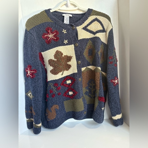 Northern Reflections Sweaters - Vintage Northern Reflections Autumn Cardigan Sweater Cozy Cottagecore M